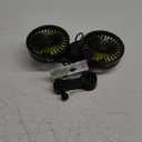 Car Backseat Fan for Backseat Kids, Dual Head Usb Car Headrest Fan for Car Backseat Kids (No Battery)