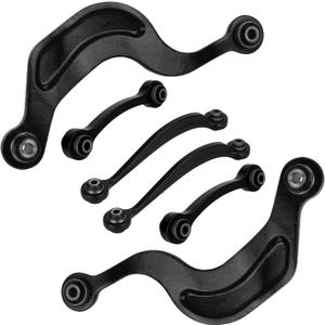 6Pcs Rear Upper Control Arm w/Ball Joint for Chevy Traverse 2009-2017 Buick Enclave 2008-2017 GMC Acadia Limited 2017 Saturn Outlook 2007-2010 Forward Lateral Rearward Arms Suspension Kit K641887