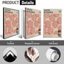 Vintage Japanese Red Flowers Poster Tokyo 1998 Exhibition Canvas Wall Art Museed'Art Moderne De La Ville De Paris Prints Painting For Home Bedroom Dorm Wall Decor 12x16in Unframed