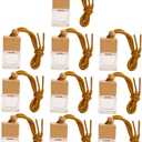 Garneck 10pcs Hanging Perfume Bottles Empty Glass Car Fragrance Bottles Transparent Design for Home Freshening Lightweight Refillable Aromatherapy Vials