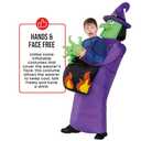 Morph Kids Witch Costume, Inflatable Witch Costume, Scary Halloween Costumes for Boys and Girls, Blow Up Costumes for Kids