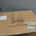 Loyoda Folding Walker with Tray with 5" Wheels, Lightweight Design, Silver