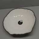 Pampa Bay Oversized Porcelain Bowl with Silver Trim