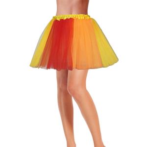 Women's Teen Adult Tutu Skirt Elastic Tulle Tutu Skirt Women Short Dance Ballet Tutu Halloween Christmas Dress Costume (Yellow)