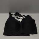 COCOMARTS Jelly Bras for Women No Underwire Scalloped Push Up Wireless Bralettes Seamless Soft Comfort Everyday Tshirt Bra Black 4X-Large