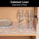 Cooyes Shelf Liners for Kitchen Cabinets, Refrigerator Liners Waterproof & Oil-Proof Kitchen Cupboard Liner Drawer Mats EVA Material Non Adhesive Fridge Liner for Shelves23.6" W x 236" L, Ivory