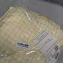 Gingham Duvet Cover King Size, 3 Pieces Soft Breathable Microfiber Plaid Comforter Cover with Zipper Closure & 2 Pillow Shams, Ruffle Farmhouse Vintage Decor, Yellow
