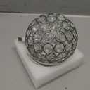 Turkish Table lamp (D:4.7" x H:5.2"),Mosaic Glass Lamps with Wooden Base, Bohemian Tiffany Bedside Lamps, USB Power Moroccan Lantern for Living Room Halloween Decorations (Boho - Sky Blue, Boho)