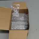 4 Pack 120ml/4.06oz Clear Glass Diffuser Bottles Square Refillable Fragrance Diffuser Jars Essential Oil Containers with Black Caps for DIY Replacement Reed Diffuser Set