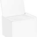 Disposable Face Towel Storage Box Compatible with Facial Towel XL, Acrylic Disposable Face Towelette Holder Container, White