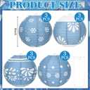 Baquler 12 Pcs Cielito Lindo Hanging Lanterns Party Decorations, 8 Inch Round Paper Lanterns Ceiling Decor for Classroom Wedding Natural Baby Shower Birthday Party Supplies