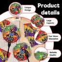 48Pcs Party Supplies Serves 20 Guests Theme Tableware Plates Napkins Birthday Party Decorations (Red8)