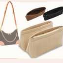 Lckaey Purse Organizer is Used for Croissant BOULOGNE Storage Finishing Bag Underarm Bag Insert.3049black-