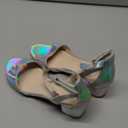 DREAM PAIRS Girls Sandals Chunky Pump Ankle Strap High Heels Dress Open Toe Flower Wedding Party for Little Big Kid, Size 13