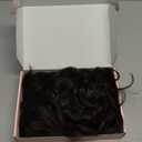 REECHO Curly Hair Extensions, 4PCS 16 inch Clip in Hair Extensions Lace Weft Short Curly Hair Extension Clip Ins Invisible Natural Hairpieces for Women, Off Black