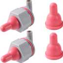 Sheep Goat Animal Teats Lamb Pacifier Pet Feeding Bucket Teats Lamb Feeder with Fixed Base for Farm Animal Pet Easy Installation Removal (Style 1)