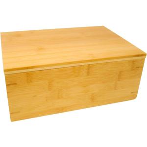 11" Bamboo Wood Stash Storage Box by Trademark Innovations