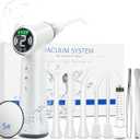 Upgraded Tonsil Stone Remover Tool with Silicone & Glass Probes, 11 in 1 Rechargeable Electronic Tonsil Stone Vacuum with Built-in LED Light, Fight Bad Breath Instant Suction