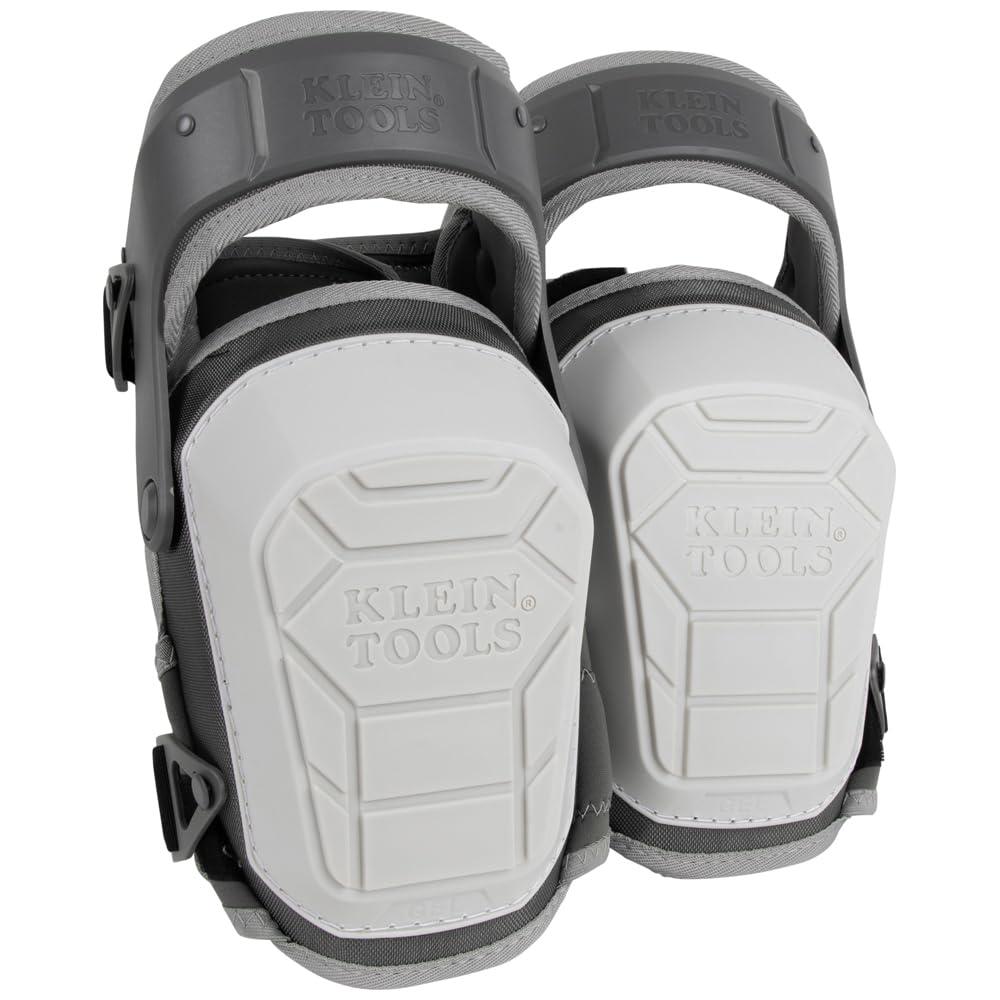 Klein Tools 60897 Knee Pads for Men and Women, Non-Marring, Heavy Duty Stabilizer Work Knee Pads, Adjustable Straps for Construction and Flooring