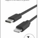 CellCandy Fast Charge And Sync Cable 3 Ft For Apple Lightning to USB C