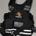 Strength Training Weighted Vest - 4-10LB/11-20LB with Removable Weights, Adjustable Body Weight Vest for Men & Women, Workout & Weight Training Vest with Reflective Stripe (Black)