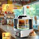WantJoin Nacho Cheese Dispenser with Pump,2.8Qt Nacho Cheese Warmer,Stainless Steel Hot Fudge Warmer W/5-Level Temperature Adjustment,Commercial Hot Fudge Dispenser for Hot Fudge Cheese Caramel