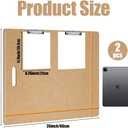 2 Pack 23" x 26" Drawing Board Large Sketch Board with Handle, Portable Art Clipboard for Drafting with Sturdy Clips & Elastic Bands, Artist Tote Board for Sketching, Drafting, Drawing & Painting