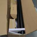 KAMANINA 1 Inch Double Curtain Rods 66 to 120 Inches (5.5-10 Feet) Telescoping Heavy Duty Drapery Rod for Windows 54 to 115 with Twisted Cage Finials, Black