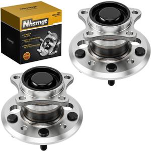 2X Rear Wheel Hub Bearing Assembly Compatible with Toyota Camry 2002-2004 Non-ABS 5-Lug 512208 (Except Built Vehicles)