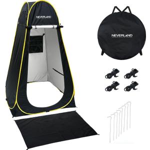 NEVERLAND Pop up Privacy Shower Tent - Portable Changing Shower Tent, Dressing Room, Bathroom, Outdoor Rain Shelter for Camping, Hiking, Beach