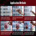 2 x Halloween Decorations, Window Stickers, Scary Bloody Handprint Skullprint Footprint Decals for Window Floor Glass Bathroom Indoor Outdoor Party Decor5 Styles