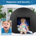 OUTREE Sensory Tent 47 * 47 * 47 in, Black Print, Sensory Room for Kids with Autism, Pop Up Play Tent