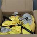 37.3'' Halloween Decorations Outdoor with Candy Bag Life Size Scary Animated Animatronics Skeleton with Button & Sound Activated Sensor  Spooky Scary Decor Decor for Home, Yard, Party