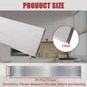 Stainless Steel Backsplash for Stove, Front Control Freestanding Range Universal Backguard, Stainless Steel Backsplash for Kitchen Stove Decor, 29.75" L5" W Fit for Most (Silver), 29.75" L 4.75" W