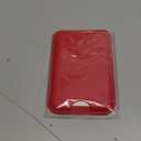 SOUNDBYTE Stronger Magnetic Wallet for iPhone 17/16/15/14/13/12 Series & for MagSafe Cases | N52 Magnet RFID Blocking Leather Magnetic Card Holder with Powerful Magnets | Holds 3 Cards | Red