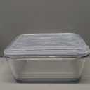 Large Glass Food Storage Container - Baking Containers with Hinged Locking Lids. 100% Leak Proof. 12 Cups / 3000 ml