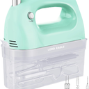 Lord Eagle Hand Mixer Electric 400W, 5 Speed handheld Mixer, 5 Stainless Steel Accessories for Baking Cake Egg Cream Food Beater, Turbo Boost/Self-Control Speed + Eject Button