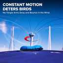 Bird B Gone - Bird Spider 360 Repellent - Deters Seagulls and Other Birds from Landing - Durable Weatherproof Design - for Boats, Docks, Roofs, Etc - Easy Installation - with PVC Base - 6ft