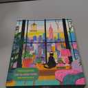 Puzzle for Adults 1000 Pieces, Cat in New York, Colorful Relaxing Jigsaw Puzzle, Mate Finish, Poster Included 1000 piece Puzzle for Adults, Stress Relief Art Puzzle.