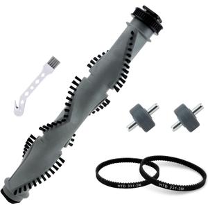 Attemart NV501 Replacement Brushroll Belt Compatible with Shark Rotator Professional Lift-Away Upright Vacuum NV500 NV502 NV505 NV550 NV520 UV560 NV501C NV341 Part, 1 Brush Roller + 2 Belts + 2 Wheels