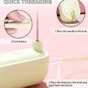 2 in 1 Needle Threader Seam Ripper 2-in-1 Needle Threader & Seam Ripper Tool 2 in 1 Needle Threader Seam Ripper 2024 Needle Threader Seam Ripper Sewing Supplies (Yellow)