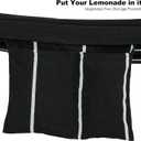 GAFETE Double Hammock with Stand for Outside, Upgraded Spreader Bar, Heavy Duty Space Saving Steel Stand 2 Person, Side Pockets, Easy Assembly, 600lbs Weight Capacity, Indoor & Outdoor (Darkness)