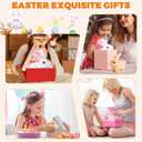Easter Bunny Toy,Bunby Realistic Rabbit Toy,Easter Realistic Rabbit Toys,Interactive Plush Bunny,Realistic Bunny Can Walk and Talk,Lifelike Movements, Hops,Twitches & Wiggles Ears,Easter Gift(White)
