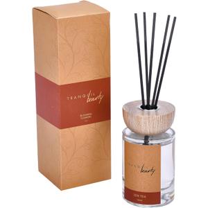 TranquilBeauty Zen Tea Scented Reed Diffusers for Home - Fragrance Scent Sticks - Diffuser Oil Set for Home and Office Decor Long Lasting - Scent Sticks in Oil - Bathroom Scent Diffuser