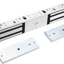 Dual Door Magnetic Lock 1200lbs Holding Force Electromagnetic Lock 12V Fail Safe for Double Door Access Control System
