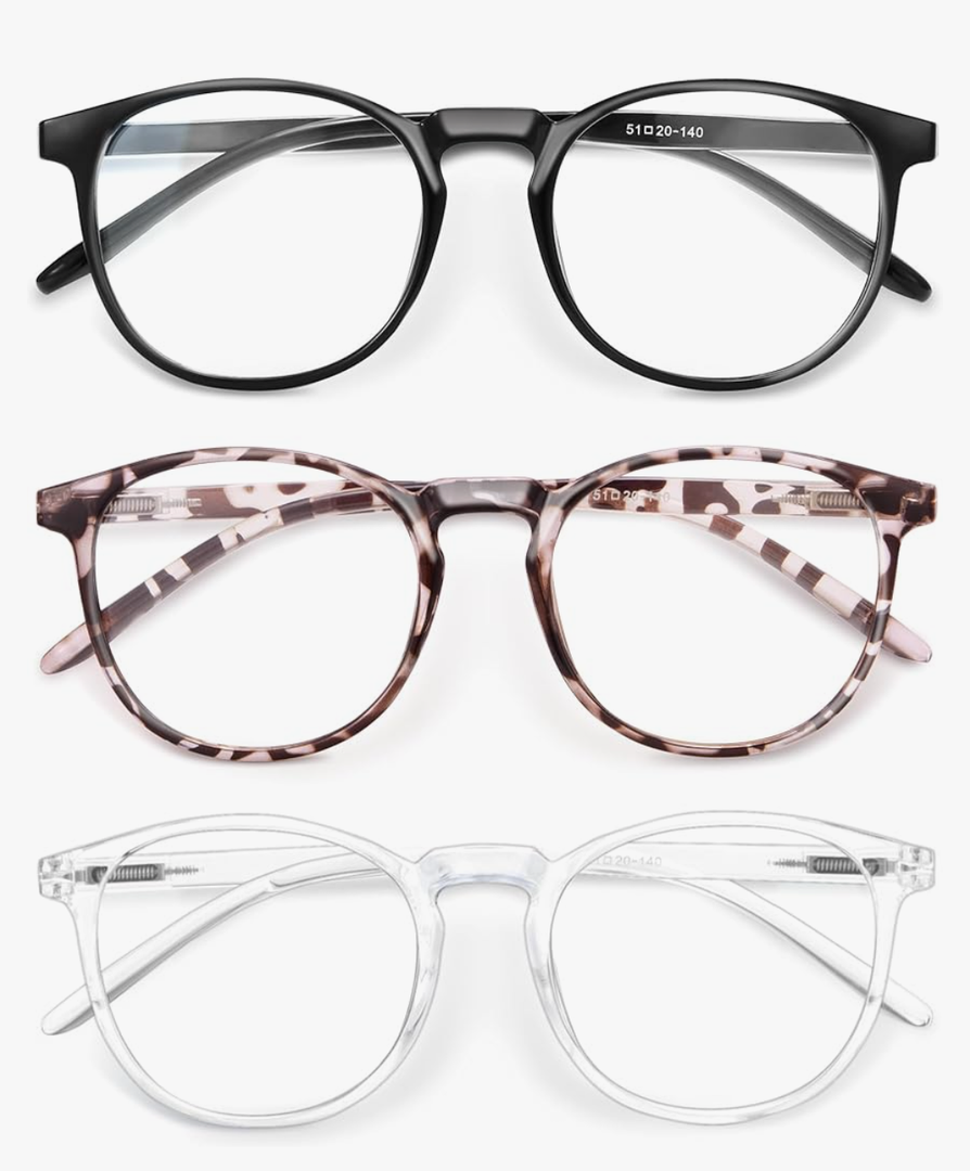 IBOANN Iconic Blue Light Glasses for Woman - Computer Glasses 99% Blue Light Blocking - Anti Eyestrain & UV Glare Protection