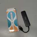 Dual USB C USB A 3.0 Hub: USB Hub 4 Ports with 2* USB-C 3.0 and 2* USB-A 3.0, Ultra Slim Portable USB Splitter Adapter for Laptop, PS4, Flash Drive, HDD, Xbox, Printer, Mouse, Keyboard, Computer, Black