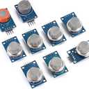MQ-2 MQ-3 MQ-4 MQ-5 MQ-6 MQ-7 MQ-8 MQ-9 MQ-135 Smoke Detection liquefied Methane Gas Sensor Module for Arduino (9pcs)