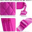 MEISEY Quilted Puffer Sling Bag for Women Small Backpack Crossbody Chest Bag Fanny Packs Purses for Casual Traveling Hiking