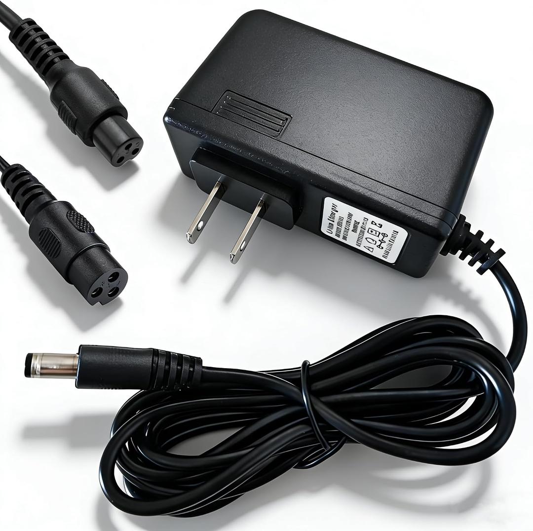 Hoverboard Charger 3 Prong & DC Dual Plugs, 29.4V 1A Charger for 24V 25.2V 25.6V 25.9V Lithium Batteries, Multiple Protections, LED Charging Indicator
